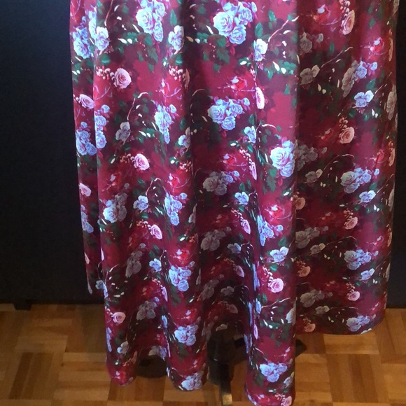 1861 vintage looking long floral print skirt size small - Picture 4 of 10